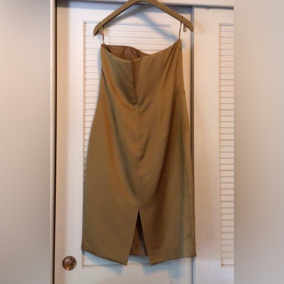 MICHAEL.KORS/.Strapless.SILK.DRESS - Picture 6 of 13